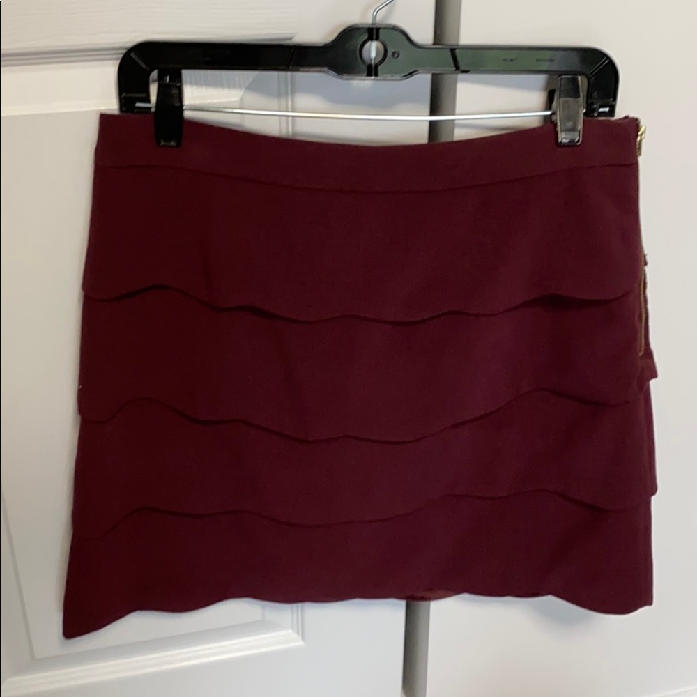 H&M Scalloped Mini Skirt